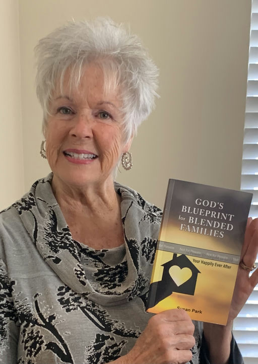Susan Park holding God’s Blueprint for Blended Families